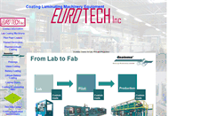 Desktop Screenshot of eurotecusa.com